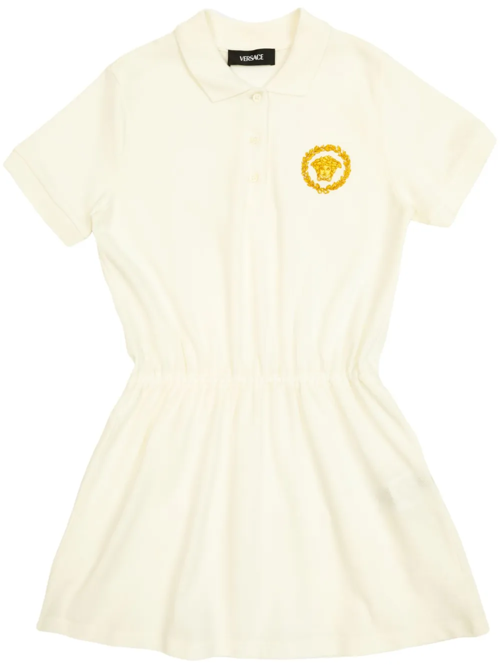 

Платье с декором Medusa Versace Kids, белый