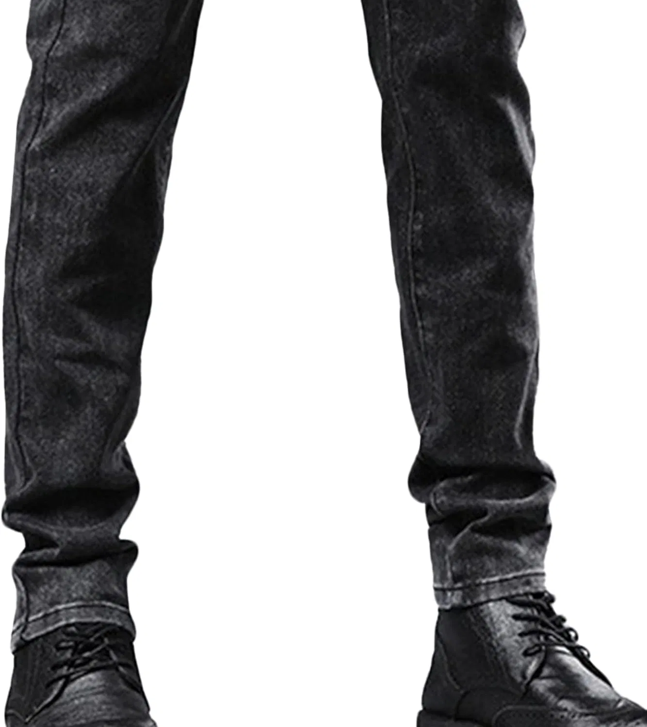 Джинсы Slim Fit, Черно-серый — фото 4