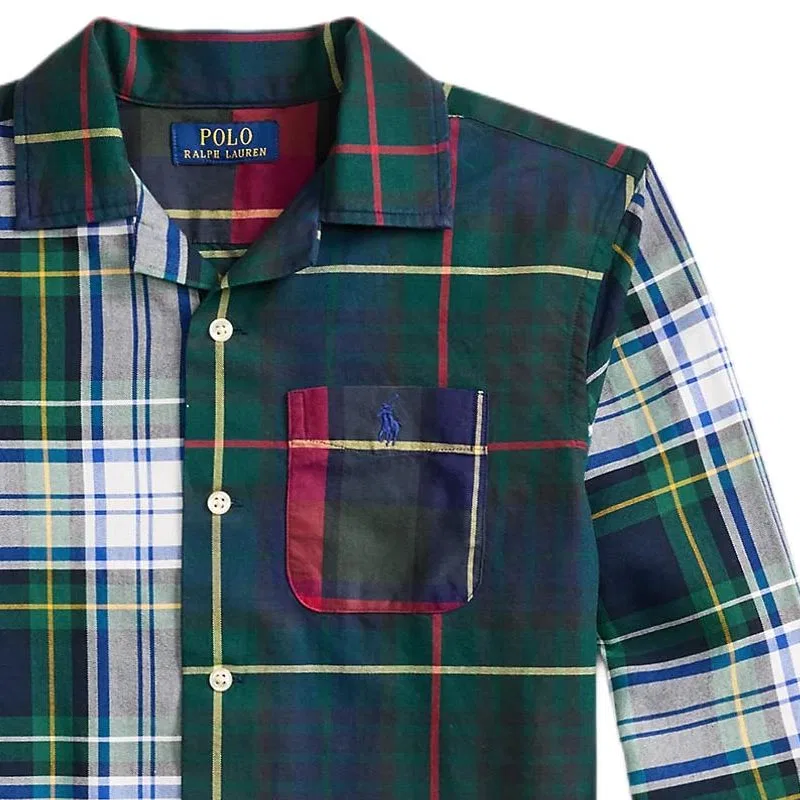 Повседневная рубашка для мальчиков Polo Ralph Lauren мультиколор — фото 4
