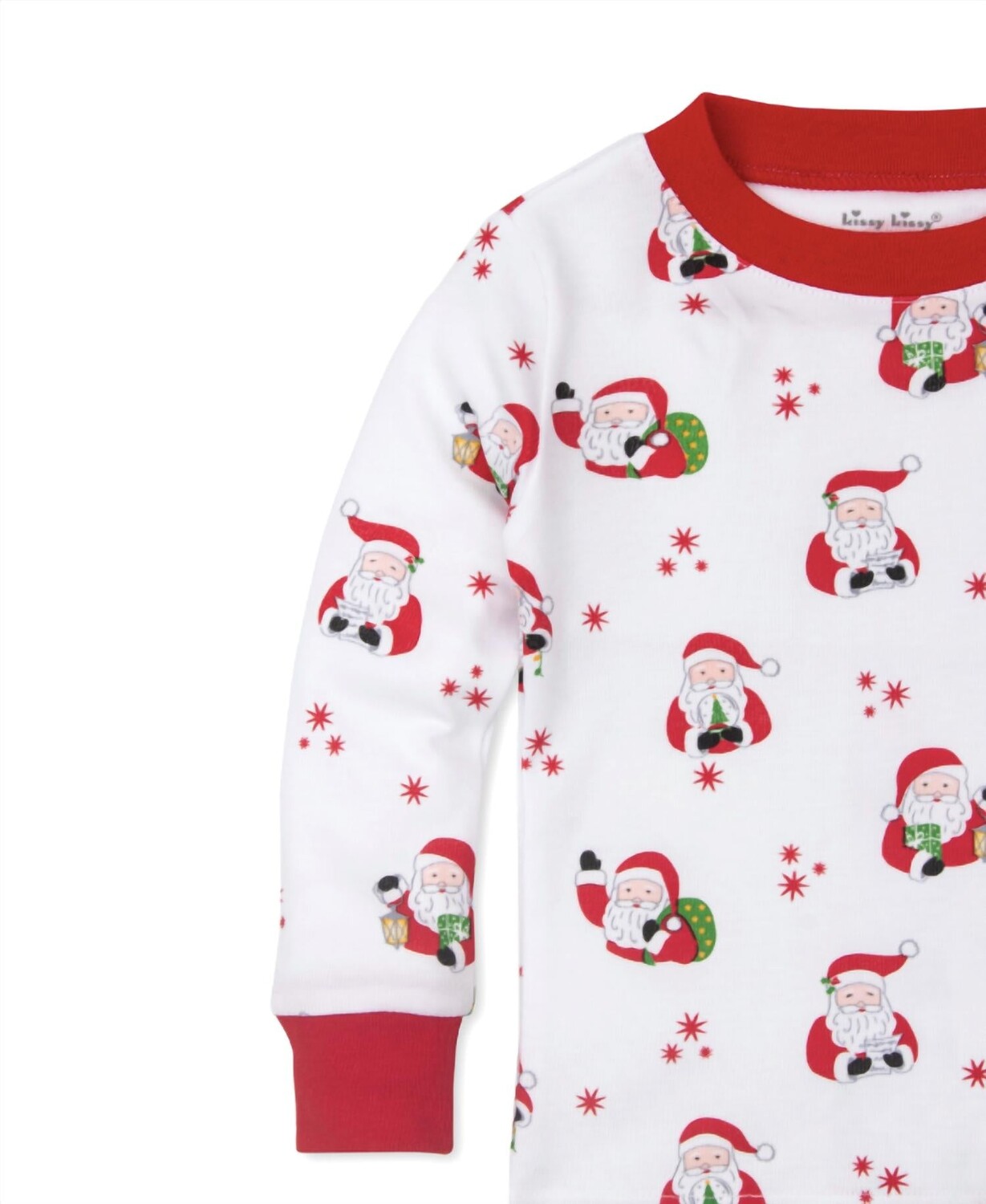 

Красный разноцветный детский пижамный комплект Jolly Santas kissy kissy