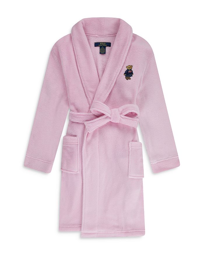 

Халат с нашивкой «Медведь» для девочек - Big Kid Polo Ralph Lauren, коричневый