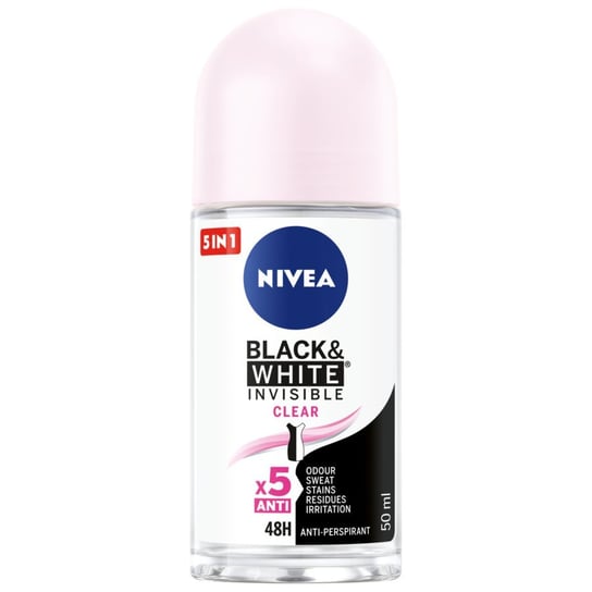 

Шариковый антиперспирант 50мл Nivea, Black&White Invisible Clear