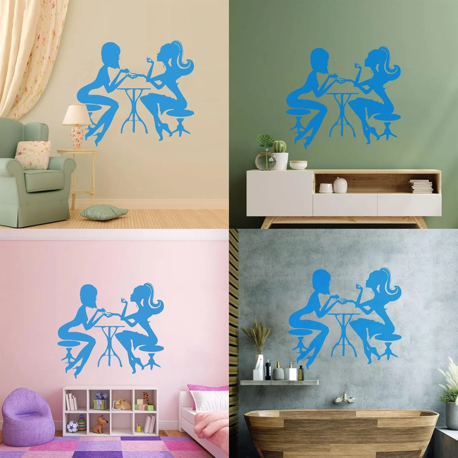 Наклейка на окно для маникюрного салона, 58x65 см Lzhouting, Wall Stickers 2990 — фото 3