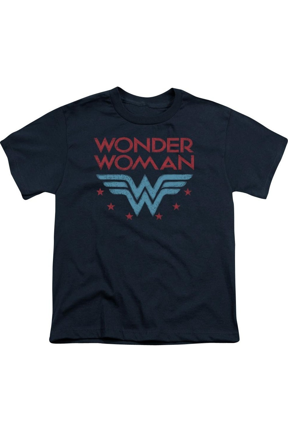 

Футболка с коротким рукавом DC Comics Wonder Woman Wonder Stars для детей Gildan, темно-синий