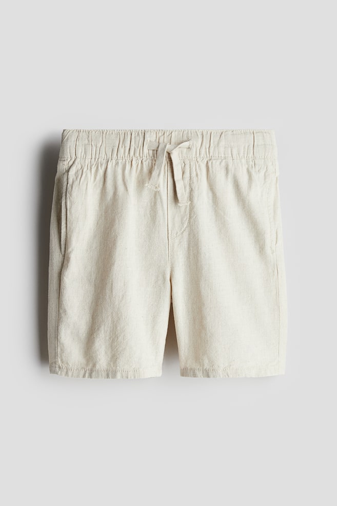 

Шорты из льняной смеси H&M, бежевый