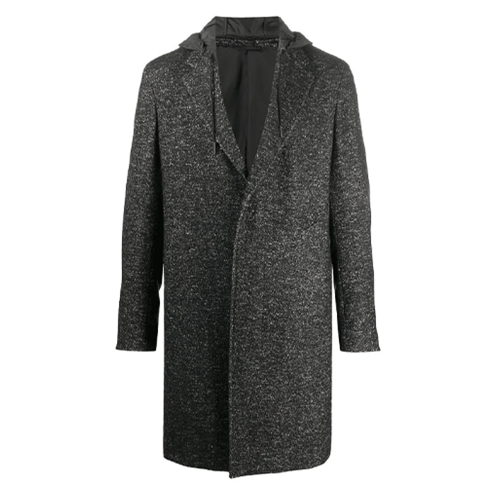 

Ermenegildo Zegna Черное мужское пальто, Black