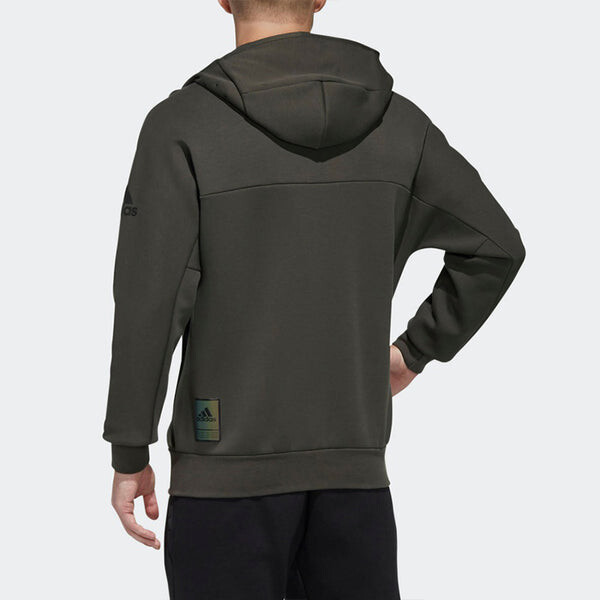 Куртка adidas O1 HTT Music Logo Casual Sports Hooded Jacket Brown, коричневый — фото 4