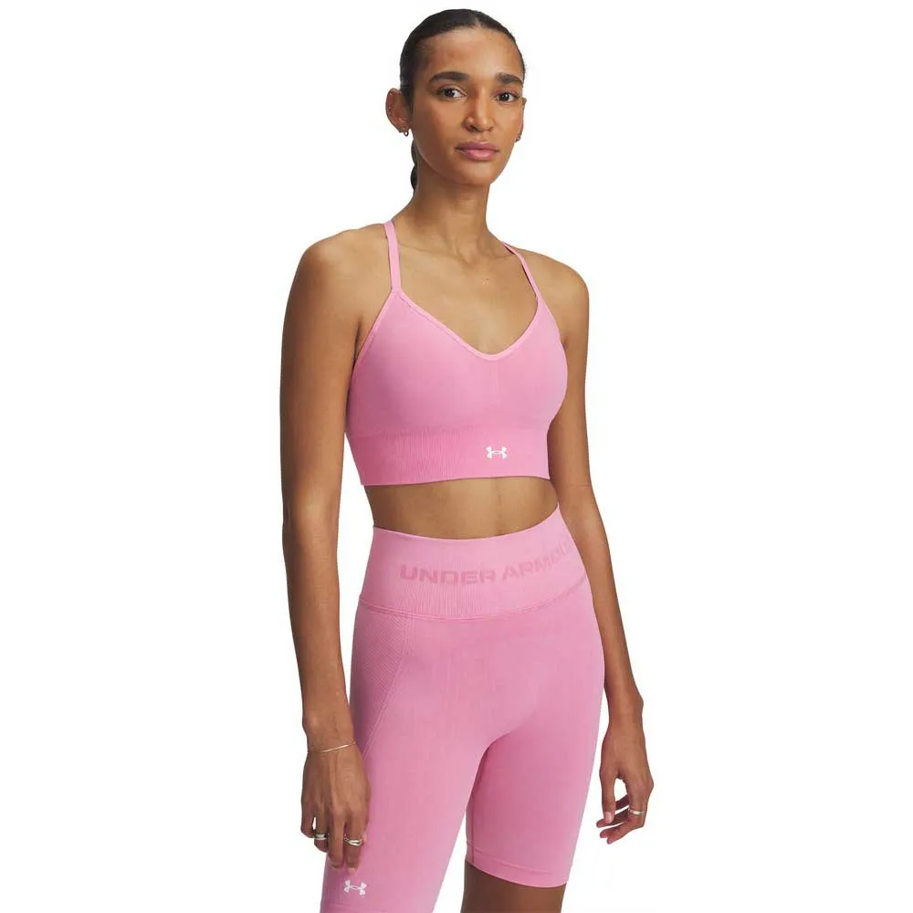 

Спортивный топ Under Armour Vanis Washed Seamless low support, розовый