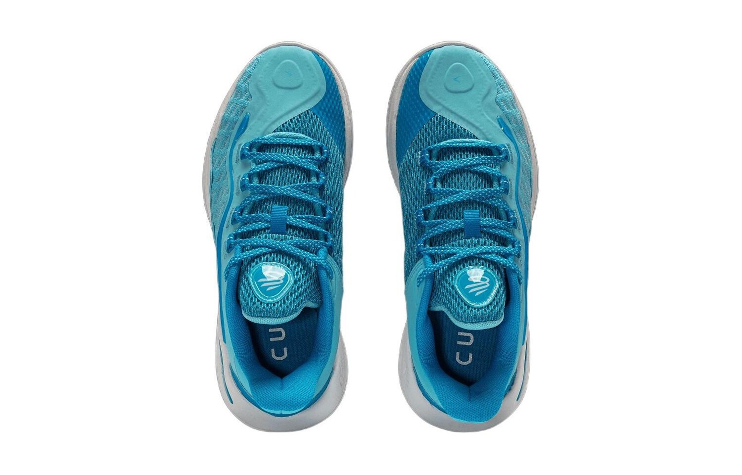 Баскетбольные кроссовки Curry 11 Kids, низкие, небесно-голубые Under Armour, голубой — фото 3