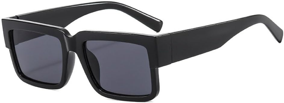 

Двухцветные солнцезащитные очки для женщин и мужчин, модные винтажные солнцезащитные очки с защитой от УФ-излучения UV400, роскошные (серые, один размер) LXLHWN, Black