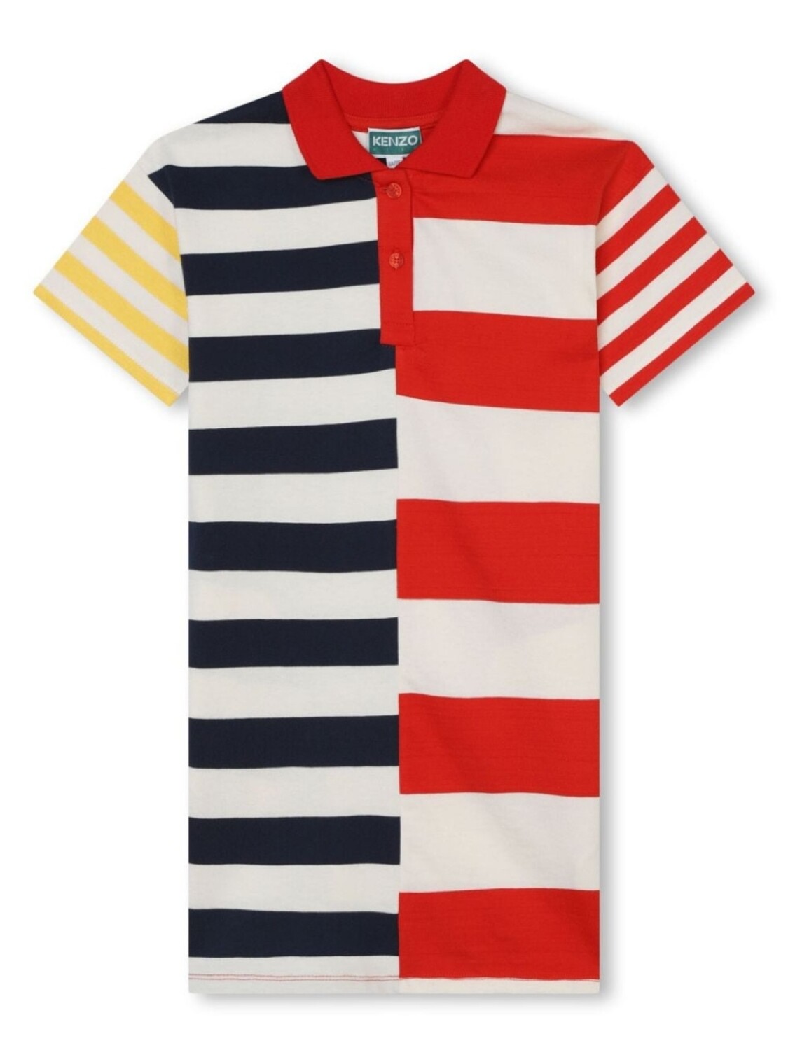 

Kenzo Kids платье из органического хлопка в полоску, оранжевый