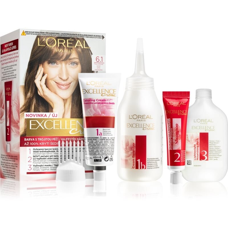 

Краска для волос L'Oreal Paris Excellence Creme оттенок 6.1 L’Oreal Paris