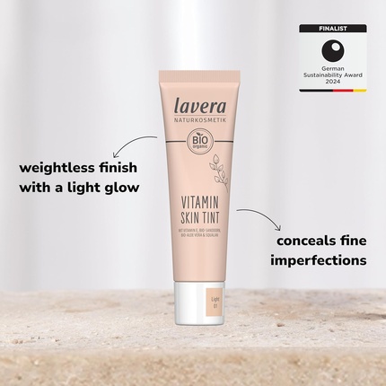 Тональный крем Vitamin Skin Tint Light 01 для свежего цвета лица Lavera — фото 2