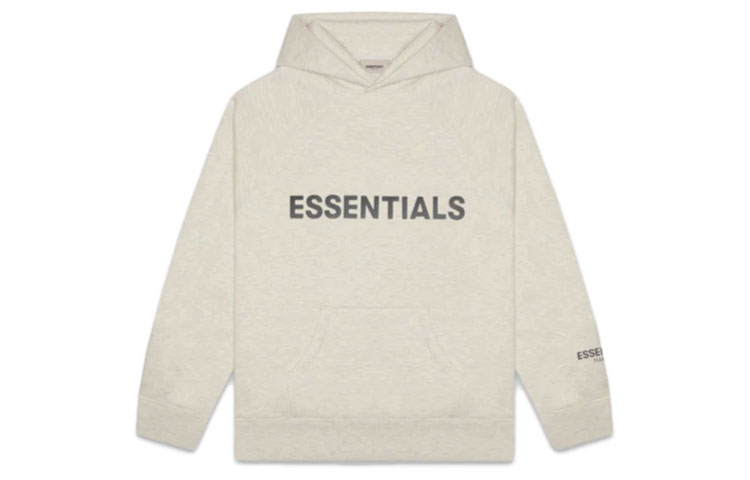 Толстовка с аппликацией логотипа Fear Of God Essentials, овсяный — фото 2