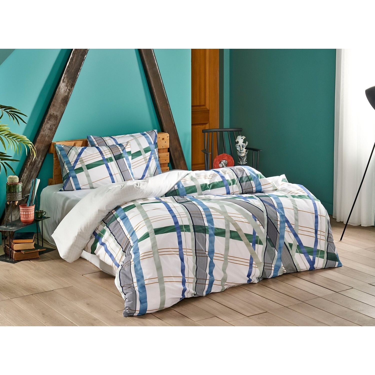 

Tac - Комплект постельного белья Fisher Green из двойного хлопка