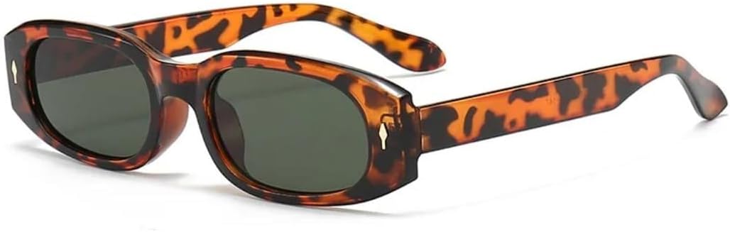 

Солнцезащитные очки с защитой UV400 | Маленькие заклепки конфетных цветов | Для женщин и мужчин, для занятий спортом на открытом воздухе и вождения LXLHWN, Leopard Green