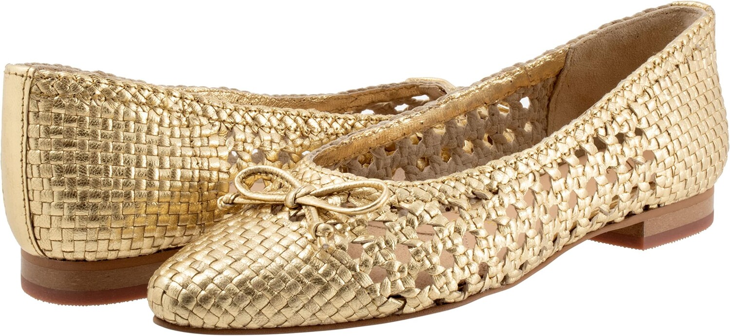 

Туфли на плоской подошве Trotters Edith, цвет Gold Metallic