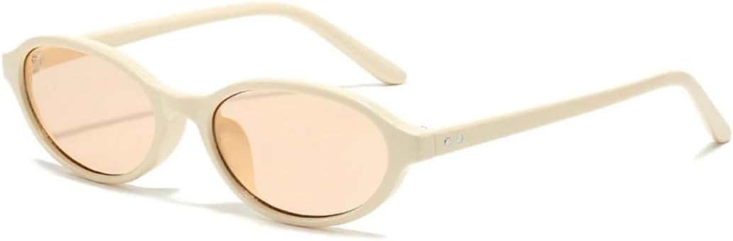 

Женские солнцезащитные очки маленького размера, модные, сине-зеленые, с защитой от УФ-излучения UV400, ретро, ​​с заклепками, мужские солнцезащитные очки в стиле панк UUPTTPL, Beige Champagne