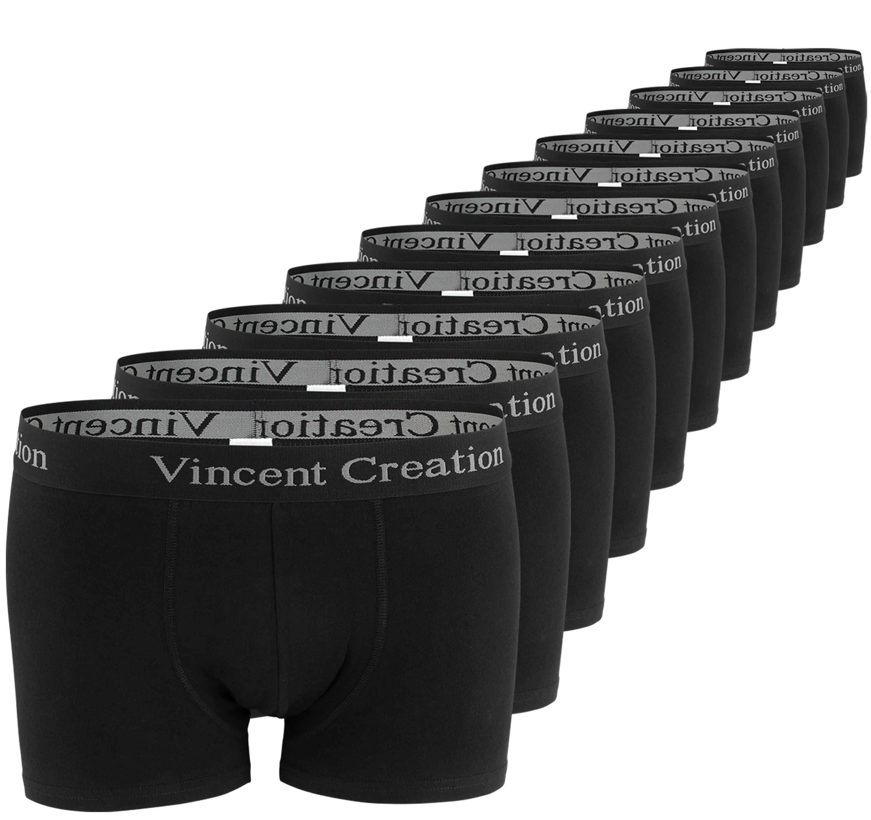 

Боксеры Vincent Creation Boxershorts-Hipster 12 Stück, черный