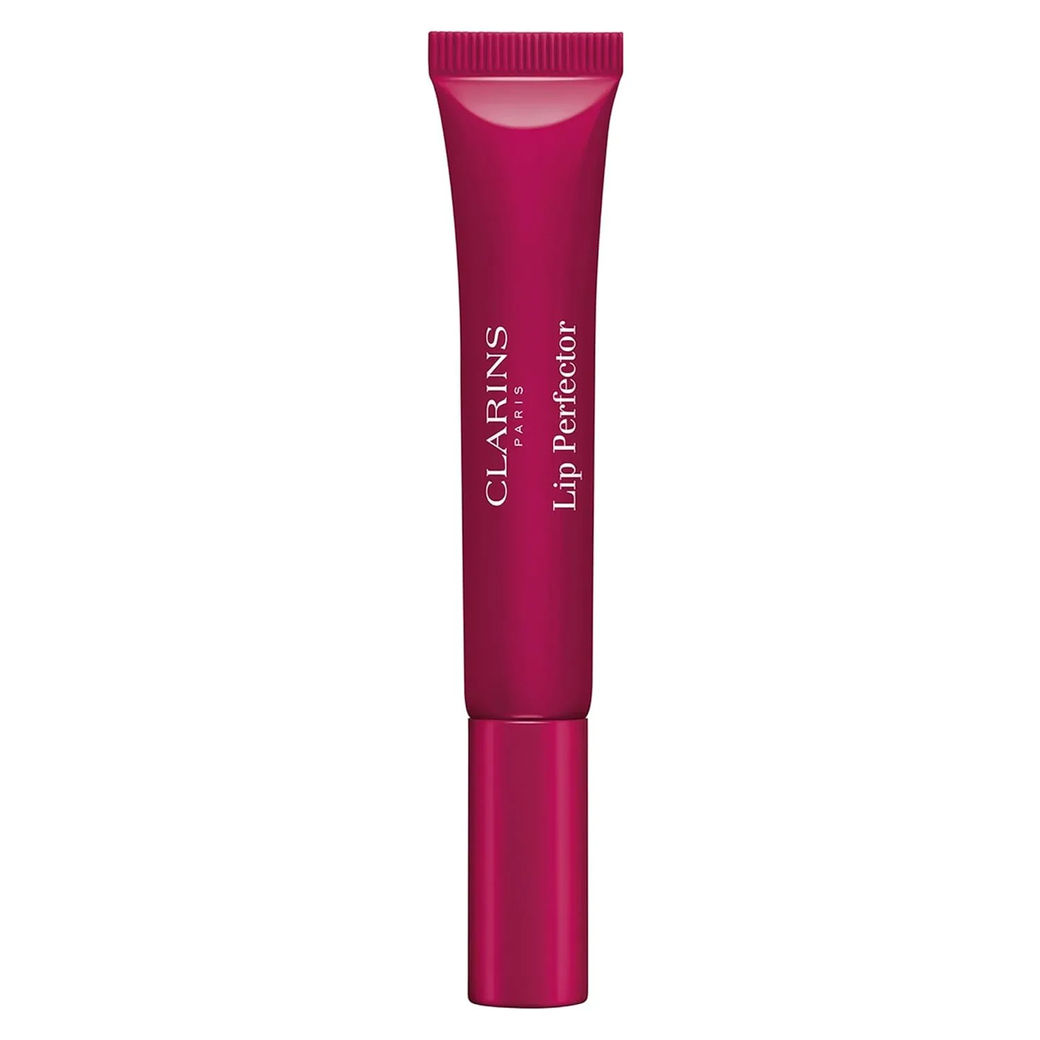 Блеск для губ Clarins Lip Perfector | Увлажняющий и придающий объем губам пептидный блеск | Мгновенный блеск с полупрозрачным мерцающим финишем | Нелипкая текстура с ароматом ванили | 0,35 унции, 08 Plum Shimmer - Warm Eggplant