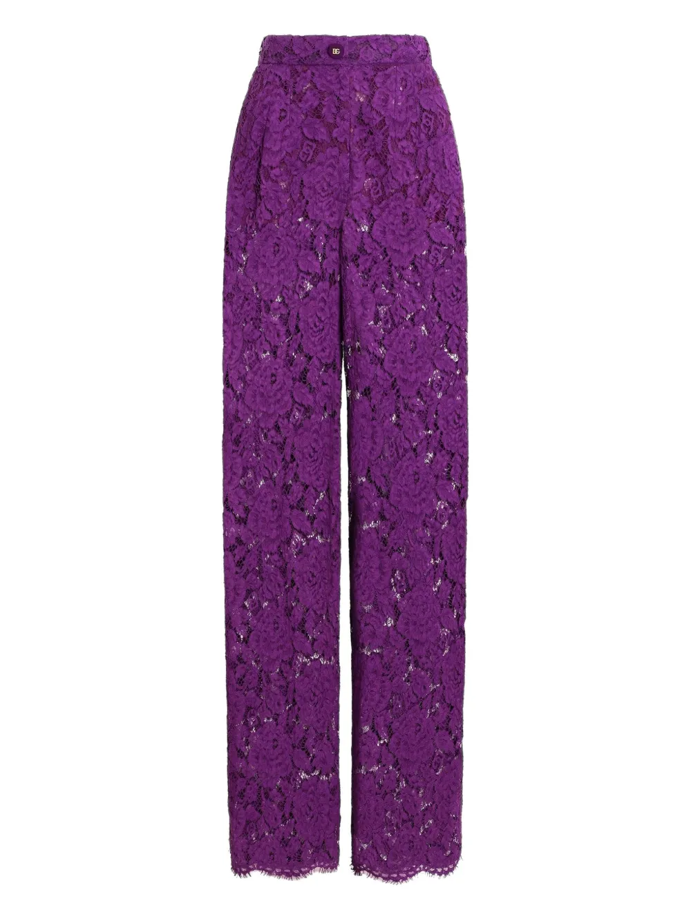 

Брюки с кружевом DOLCE & GABBANA, фиолетовый
