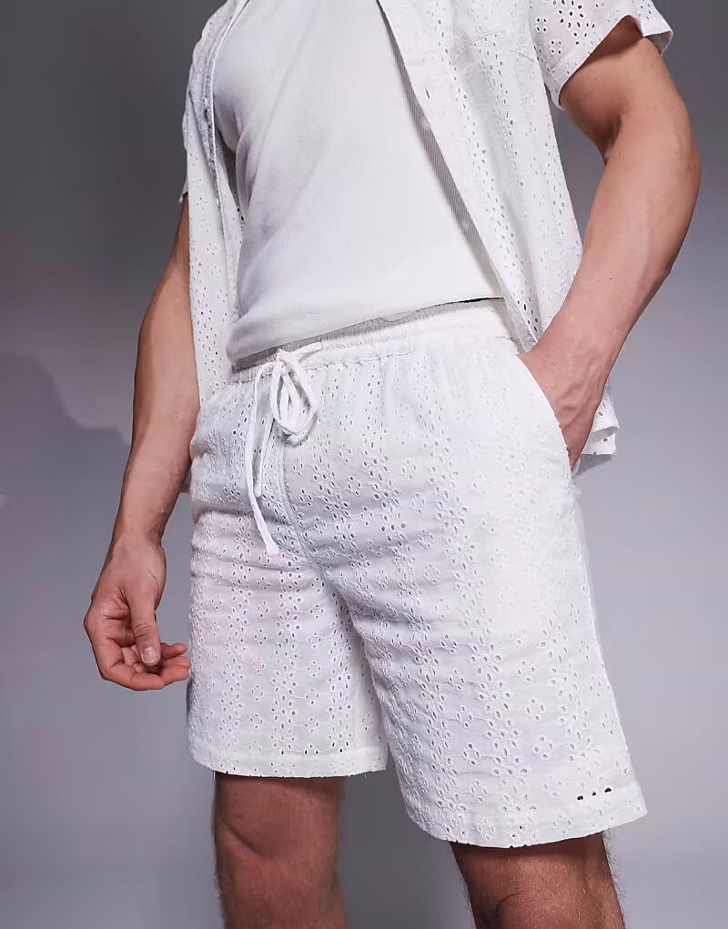 

Пляжные шорты South Beach Broderie, белый цвет