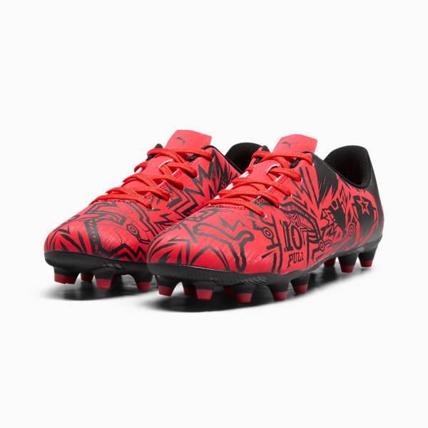 Детские футбольные бутсы для игры на твердом/искусственном грунте Puma X Christian Pulisic Tacto Ii, красный — фото 4