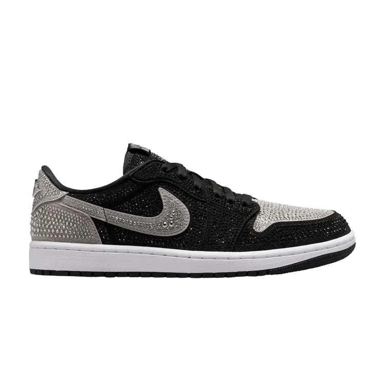 Кроссовки Swarovski x Wmns Air Jordan 1 Retro Low OG 'Shadow', серый