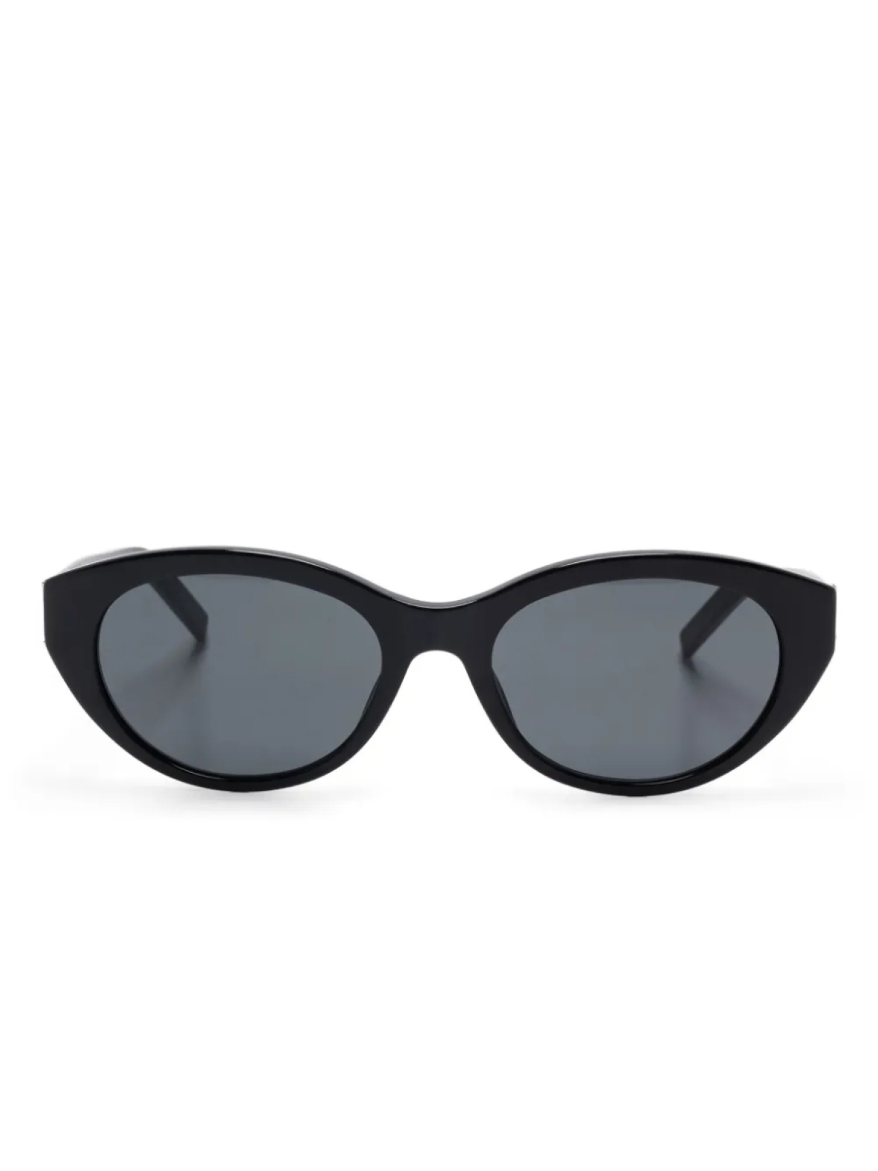

Солнцезащитные очки в овальной оправе Saint Laurent Eyewear, черный