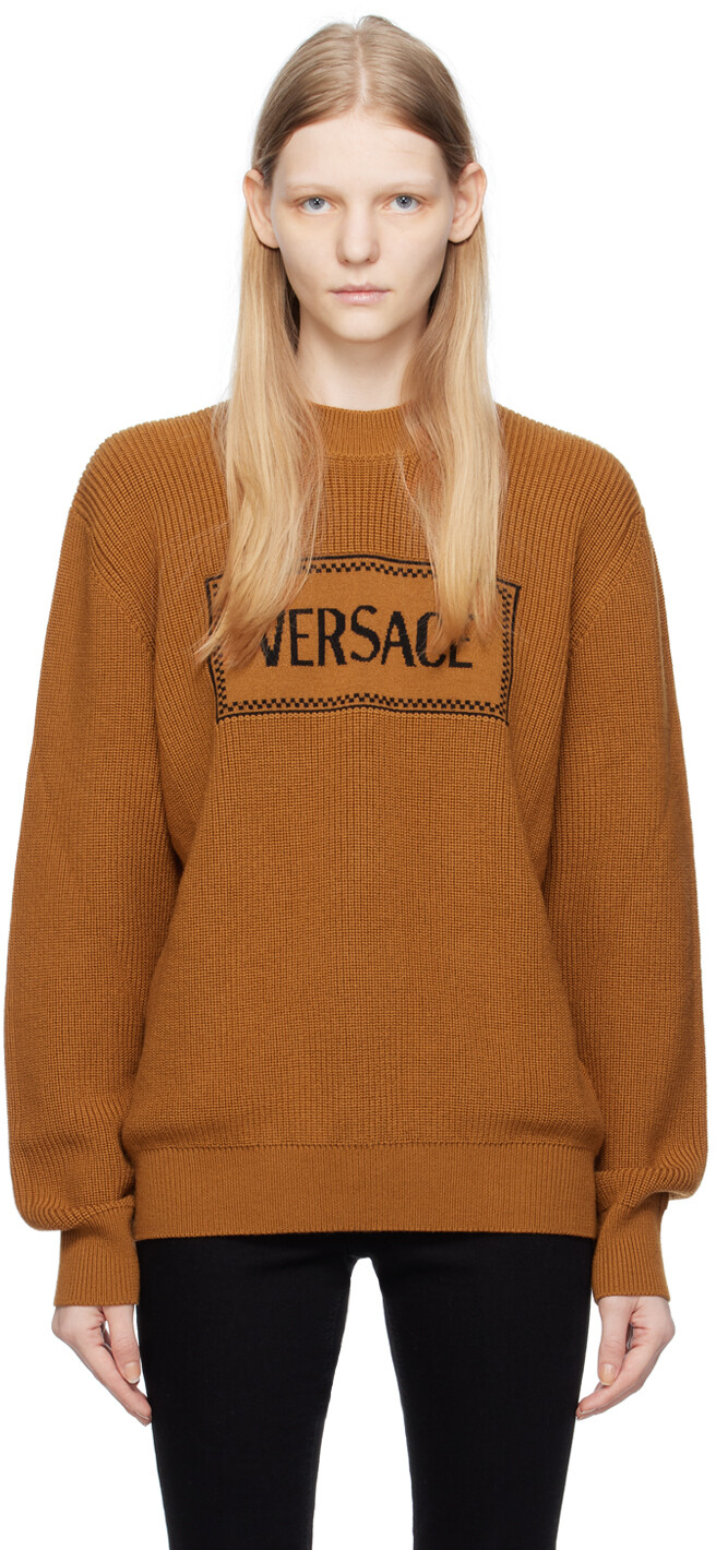 

Оранжевый винтажный свитер 90-х годов Versace