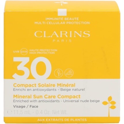 Солнцезащитный крем для лица Clarins Mineral Sun Care Compact SPF 30, 11.5 мл — фото 3