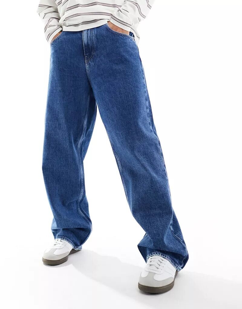 

Мешковатые джинсы Tommy Jeans Aiden средней стирки, Синий, Мешковатые джинсы Tommy Jeans Aiden средней стирки