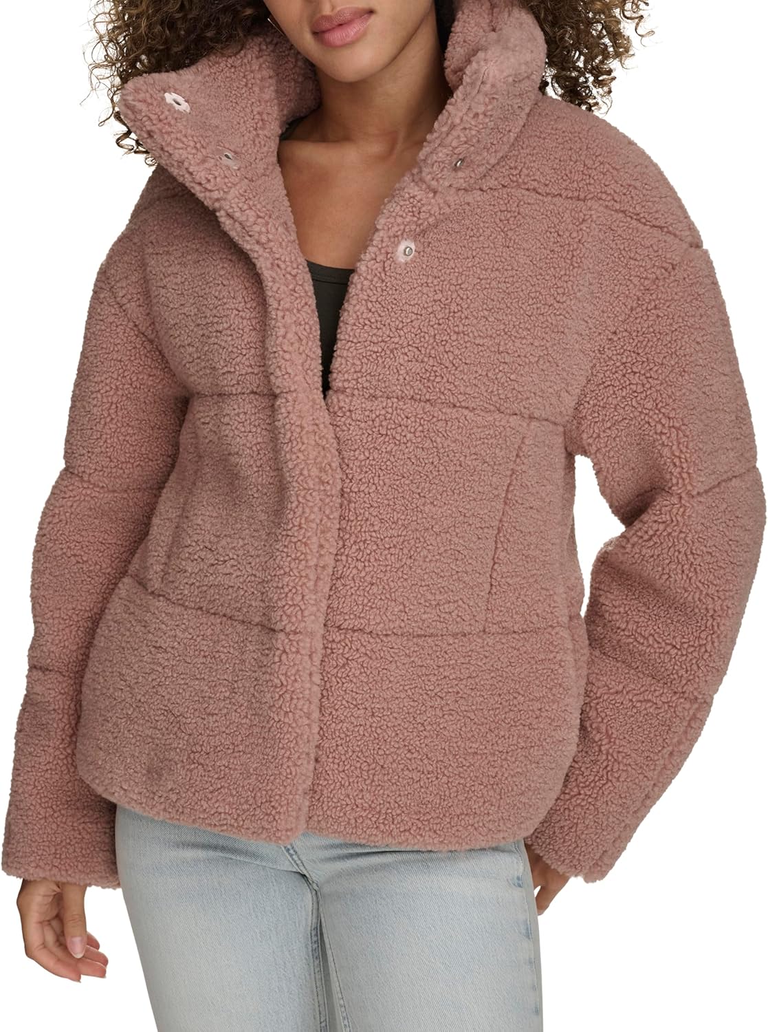 

Levi's Женское длинное стеганое пальто в стиле пэчворк, Mauve Shortie