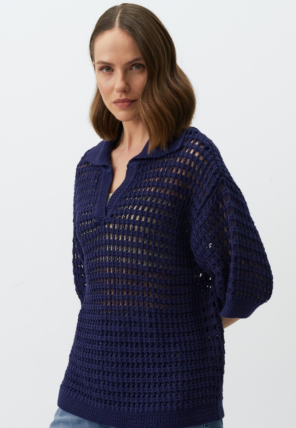 

Джемпер 3/4 SLEEVE OPENWORK Jimmy Key, темно-синий