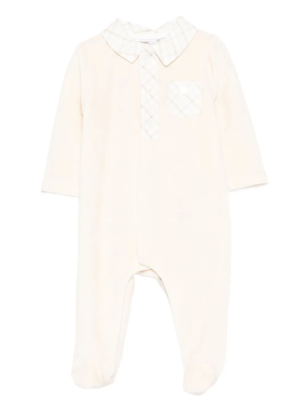 

Пижама с клетчатым воротником Patachou, бежевый