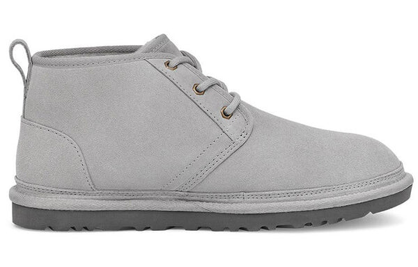 Зимние ботинки мужские Ugg на шнуровке с логотипом, серый — фото 3