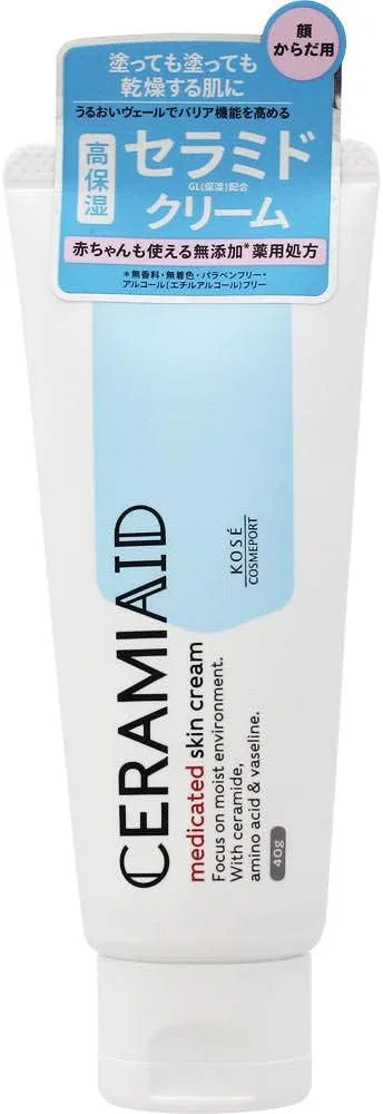 Набор крема для лица Ceramide Medicinal Skin Cream Mini Kose Cosmeport 3 шт 40 г