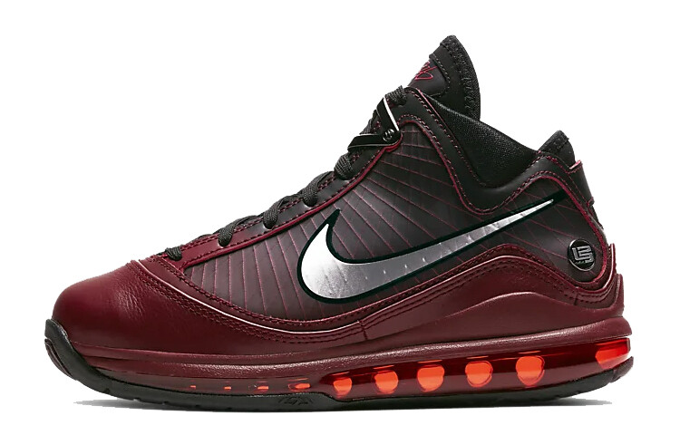 Женские баскетбольные кроссовки Nike Lebron 7 Vintage, бордовый/черный
