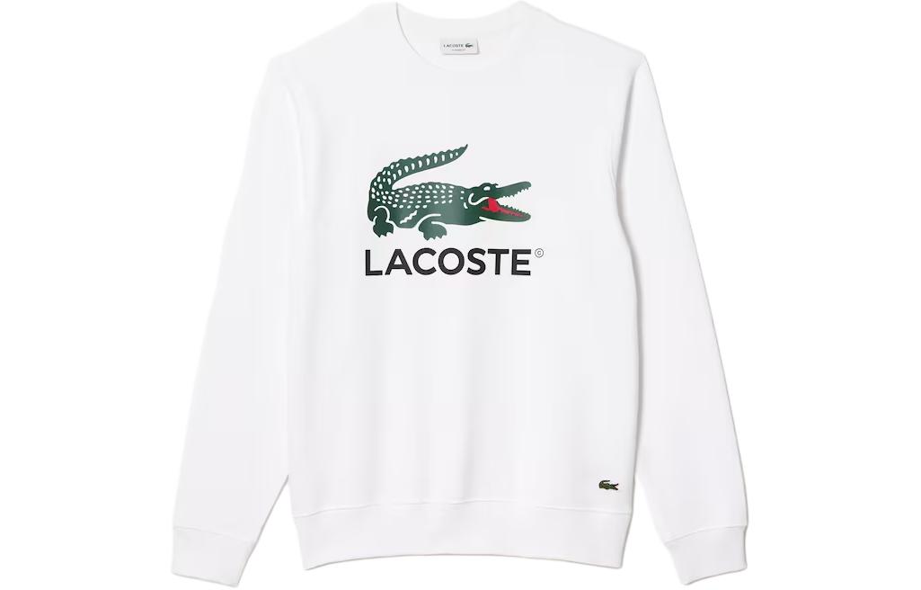 

Logo Crew Neck Knitwear LACOSTE, белый