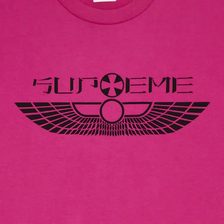 Футболка Supreme Wings, цвет «Фуксия» — фото 2