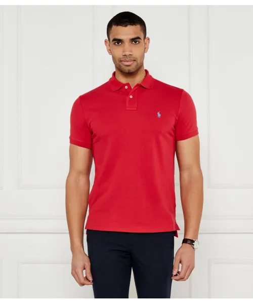

Футболка поло Slim fit Polo Ralph Lauren, красный