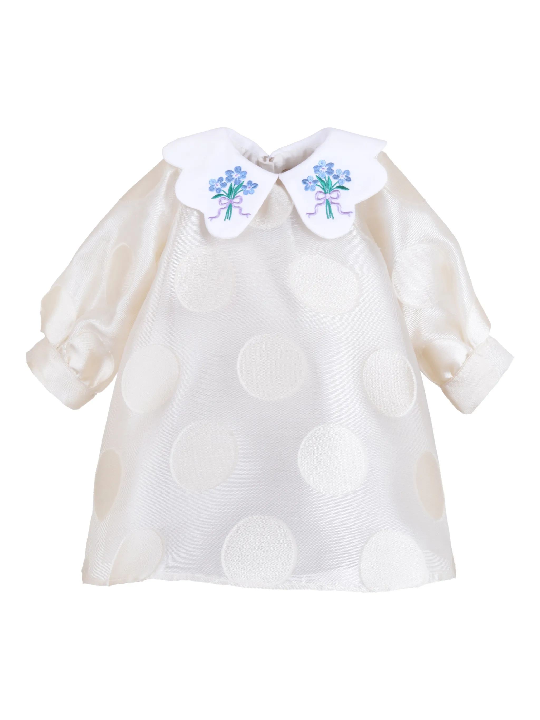 

Платье с цветочной вышивкой Hucklebones London, белый