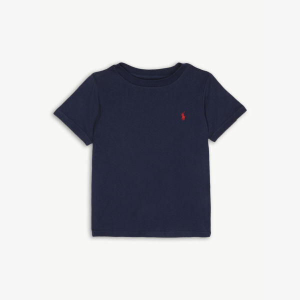 

Хлопковая футболка Polo Pony 5-14 лет Polo Ralph Lauren, цвет cruise navy