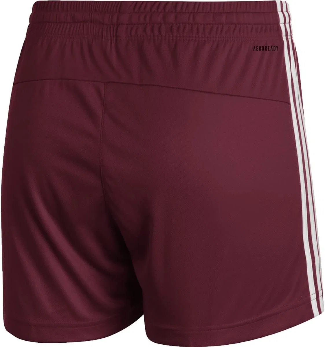 Женские тренировочные шорты Adidas, Team Collegiate Burgundy-white — фото 2