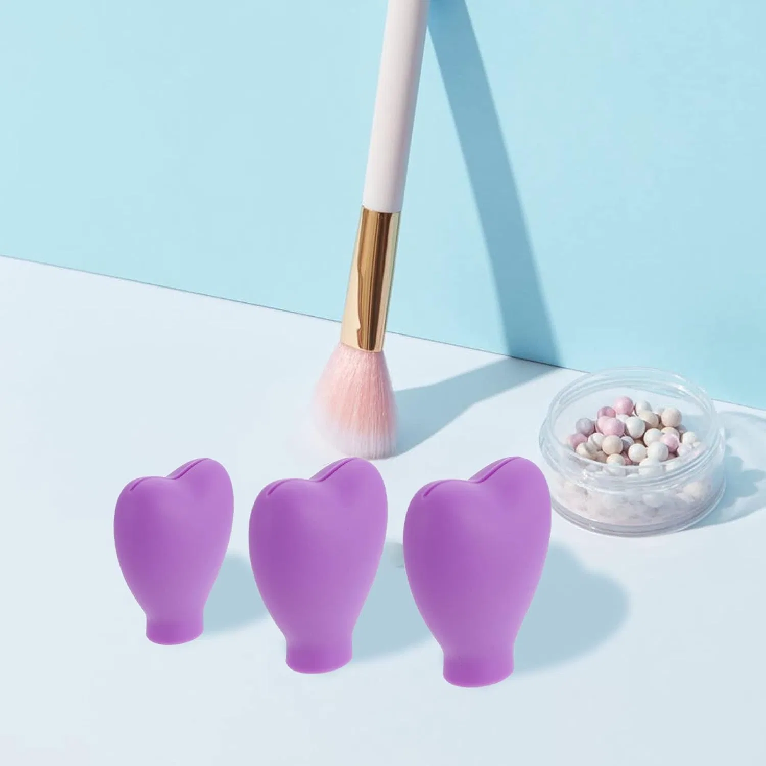Набор защитных чехлов для кистей Beaupretty, 6 шт, силикон — фото 4