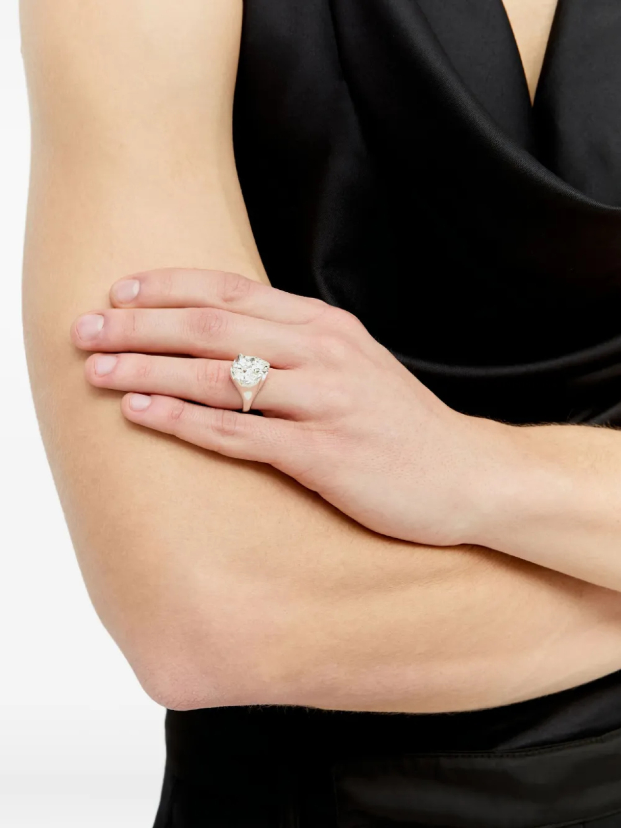 

Кольцо-печатка Octi, серебряный