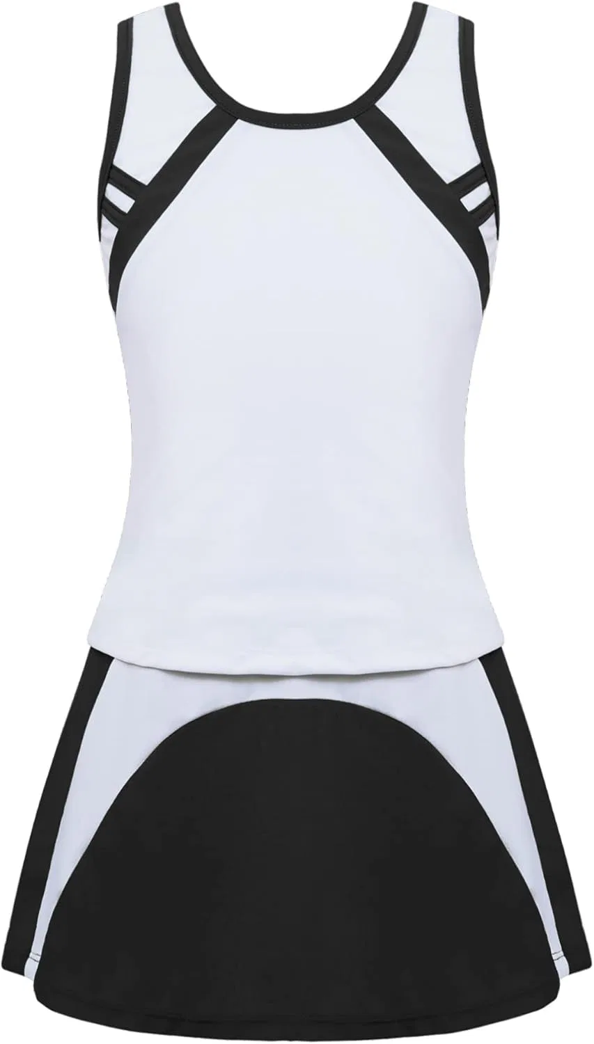 Детский спортивный костюм топ и юбка Jugaoge, Black