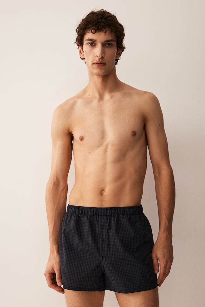 

Упаковка из 5 хлопковых трусов-боксеров H&M, черный