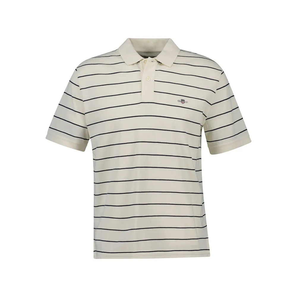 

Поло с коротким рукавом Gant Striped, бежевый