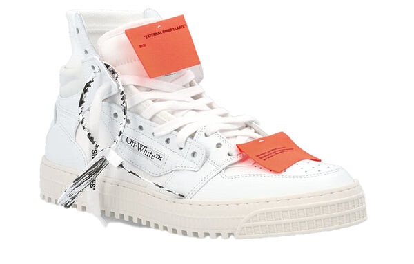 Кроссовки off-court 3.0 high-top sneakers white/orange Off-White, белый — фото 3